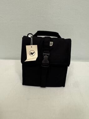 Sunny Bird Insulated Rolltop Lunch Bag (Black)